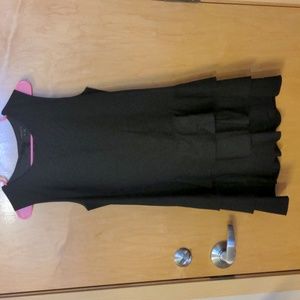 Flattering black Theory dress